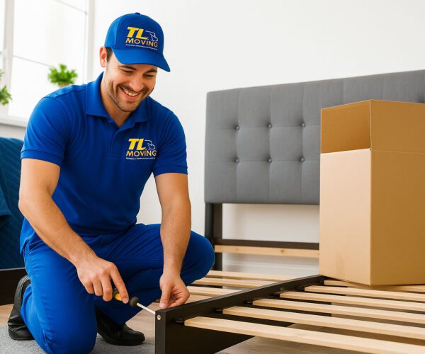 We take care of beds, desks, and more—before and after the move.